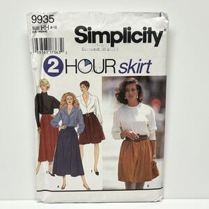 NEW Vintage 1995 Simplicity Sewing Pattern #9935 Misses Womens Skirt Sz. 6-12